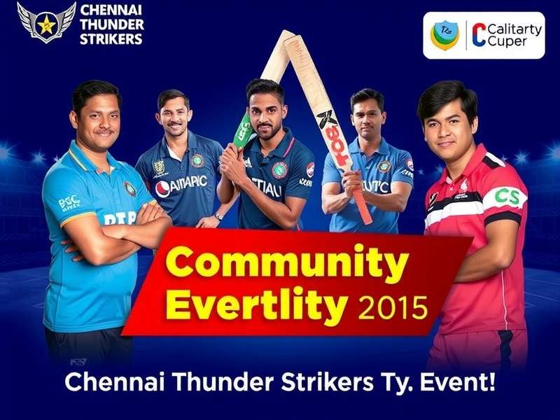 Indian players discussing strategies Chennai Thunder Strikers Community Event